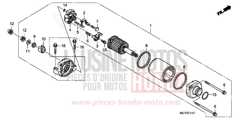 ANLASSER (CBF600S8/SA8/N8/NA8) von CBF600N ABS PEARL NIGHTSTAR BLACK (NHA84) von 2008